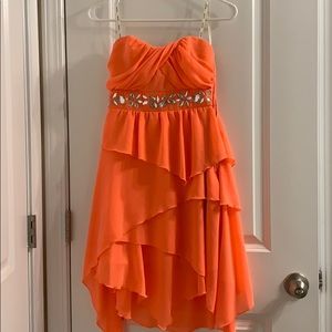 Coral homecoming/ formal dress